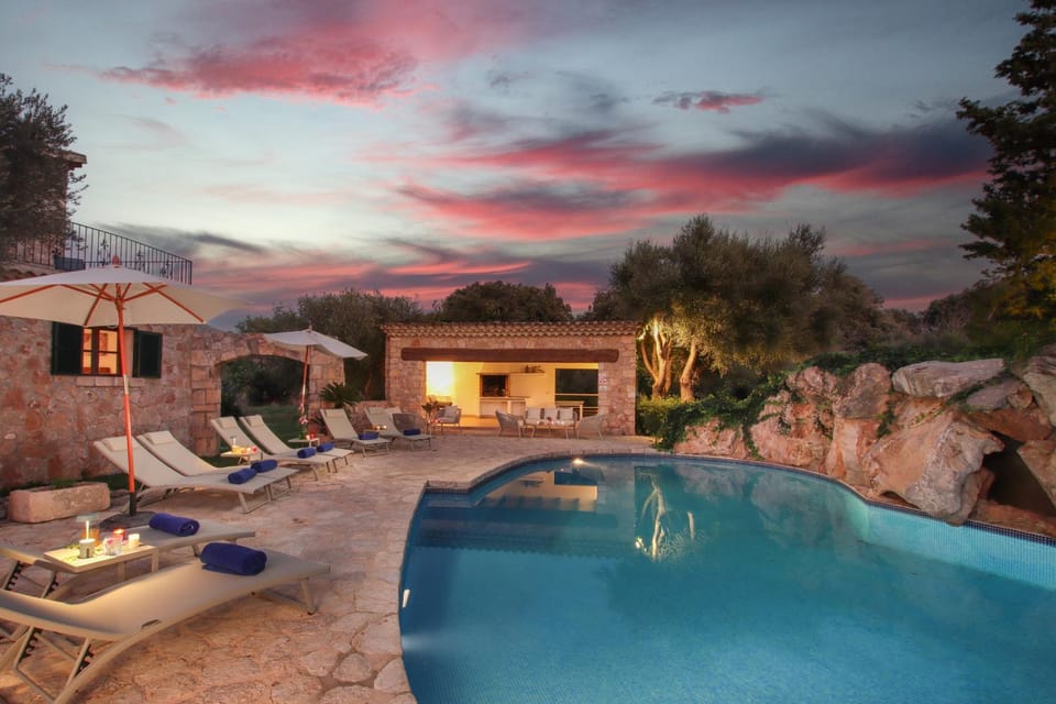 Swimming pool, Sunset