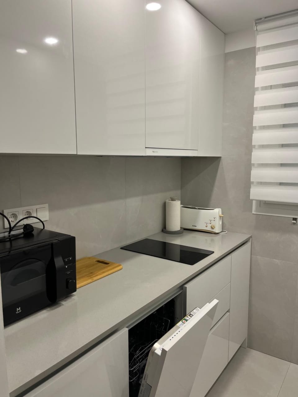 dishwasher, stove, toaster, kitchen