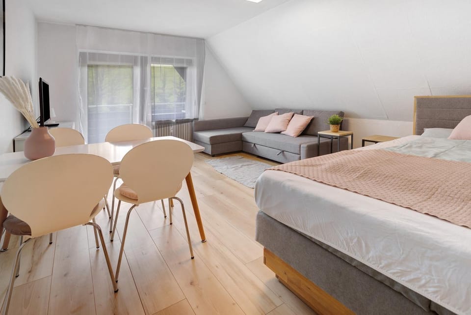 Property building, Living room, Bedroom