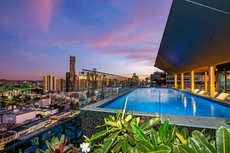 Swimming pool, Swimming pool, Sunset
