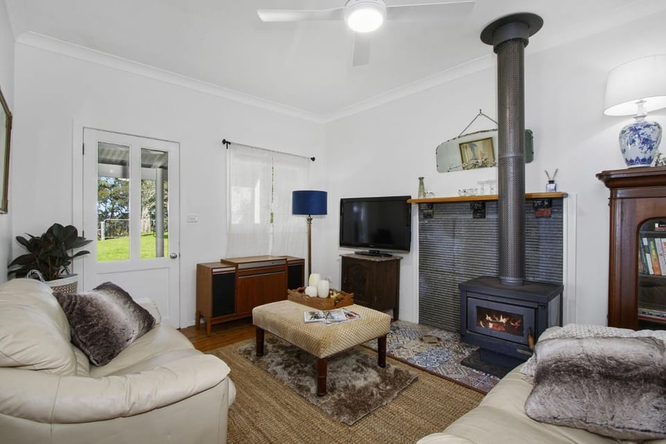 Living room, fireplace