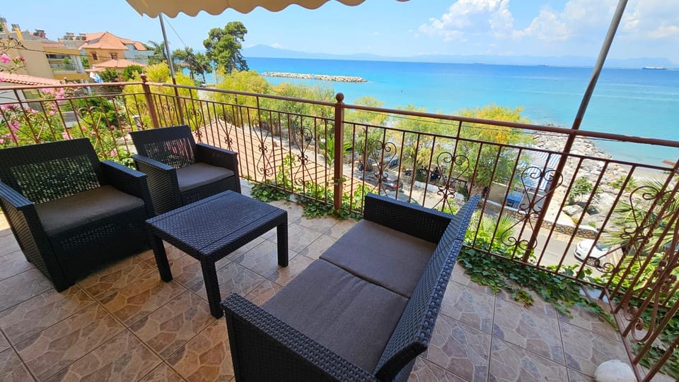 View (from property/room), Balcony/Terrace, Sea view