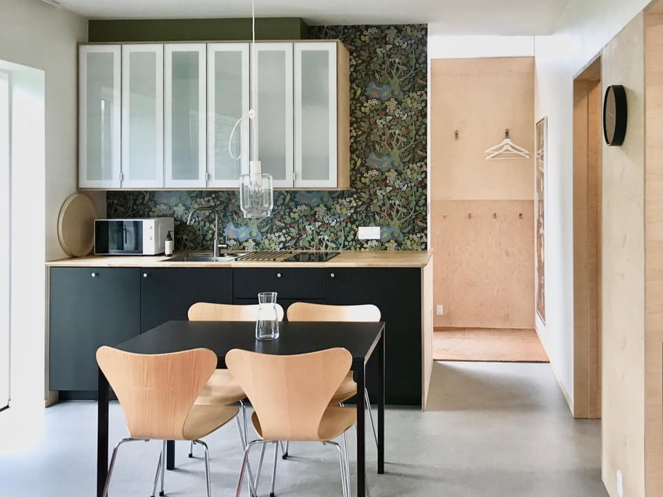 Kitchen or kitchenette, Living room