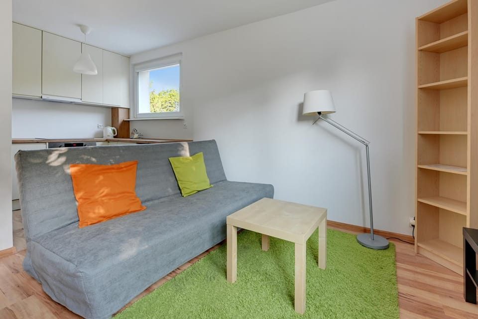 Kitchen or kitchenette, Living room, Seating area