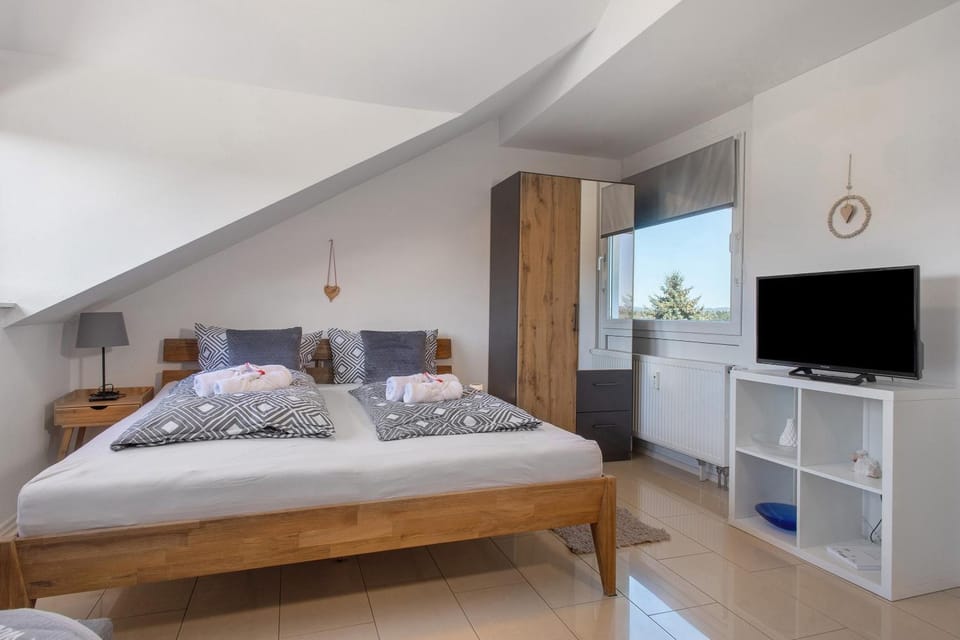 Property building, Living room, Bedroom