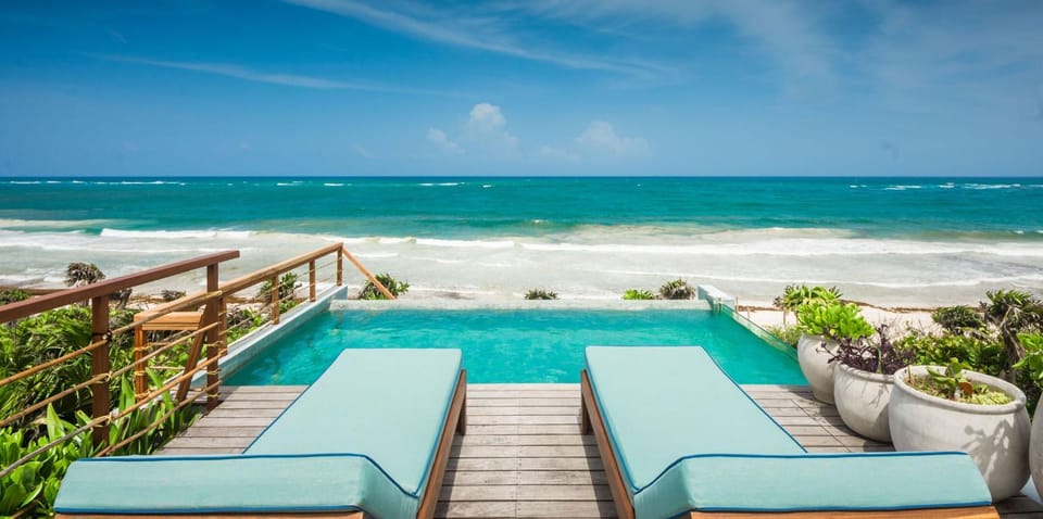 luxury beachfront villa in Sian Kaan House in State of Quintana Roo