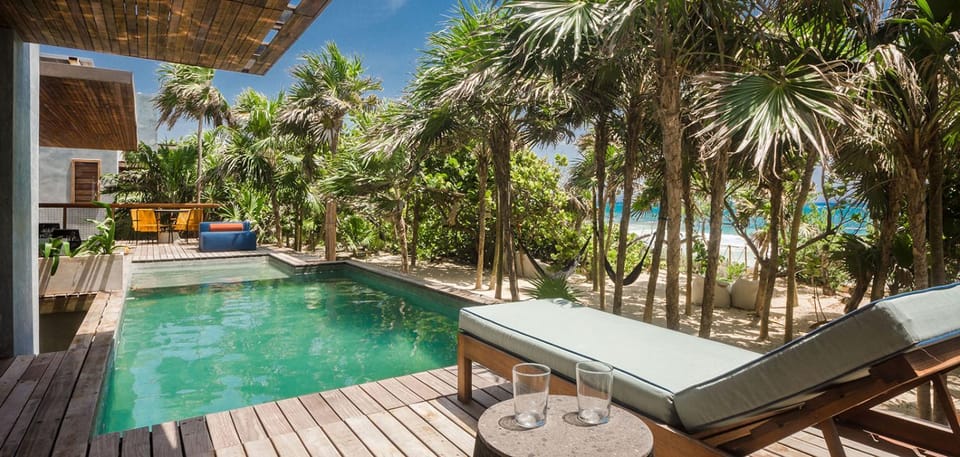 luxury beachfront villa in Sian Kaan House in State of Quintana Roo