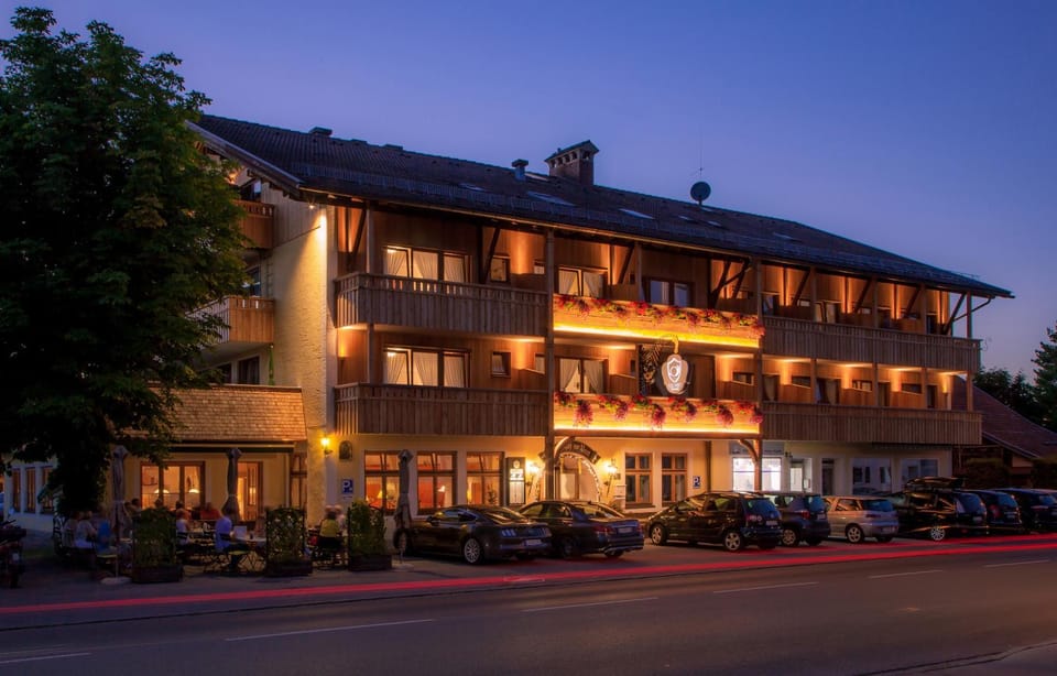 Property building, Facade/entrance, Night, Sunset