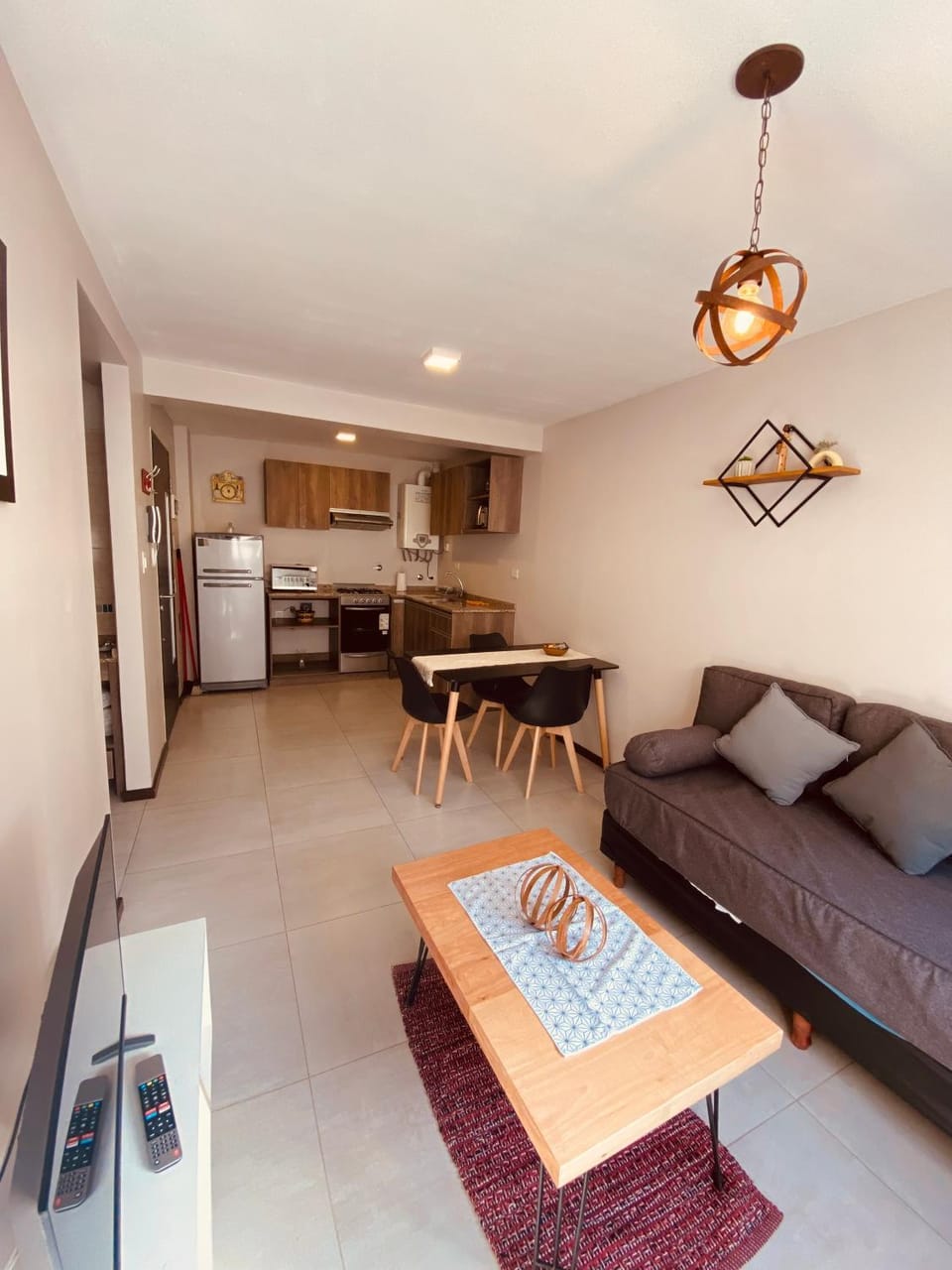Kitchen or kitchenette, Living room, Dining area
