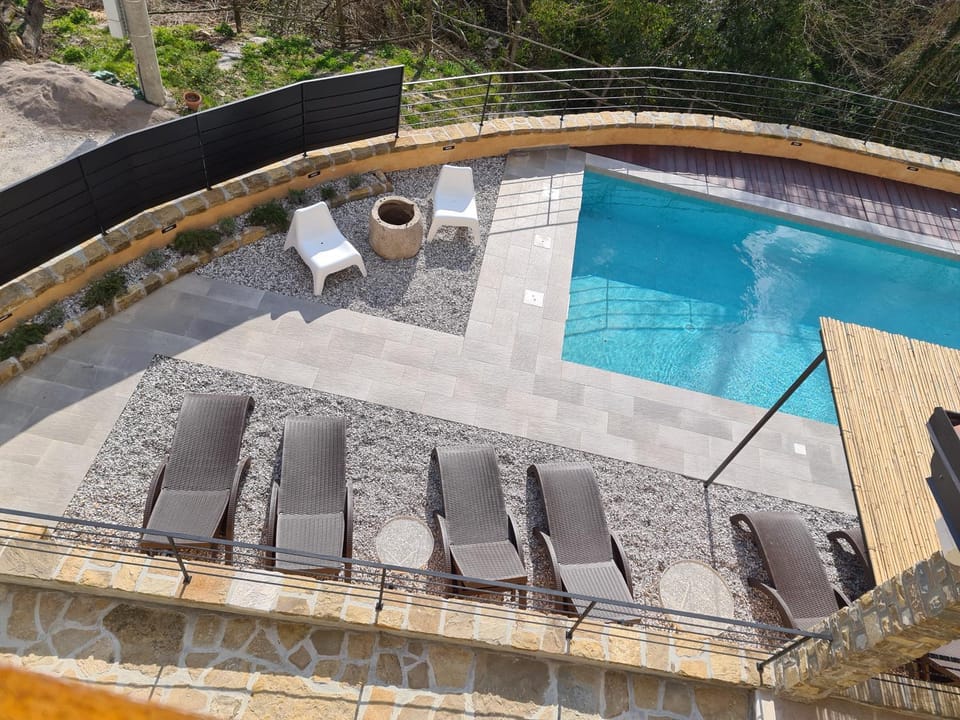 Natural landscape, Balcony/Terrace, Pool view, Swimming pool