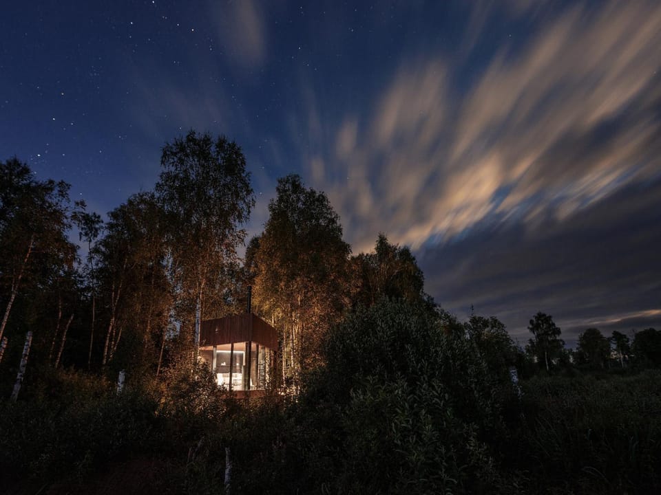 Property building, Night, Natural landscape