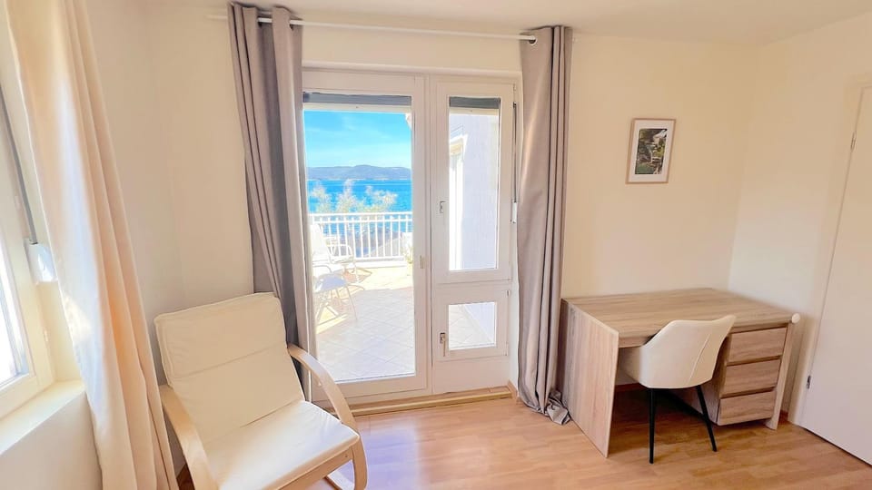 TV and multimedia, Balcony/Terrace, Bedroom, Sea view, Sunset