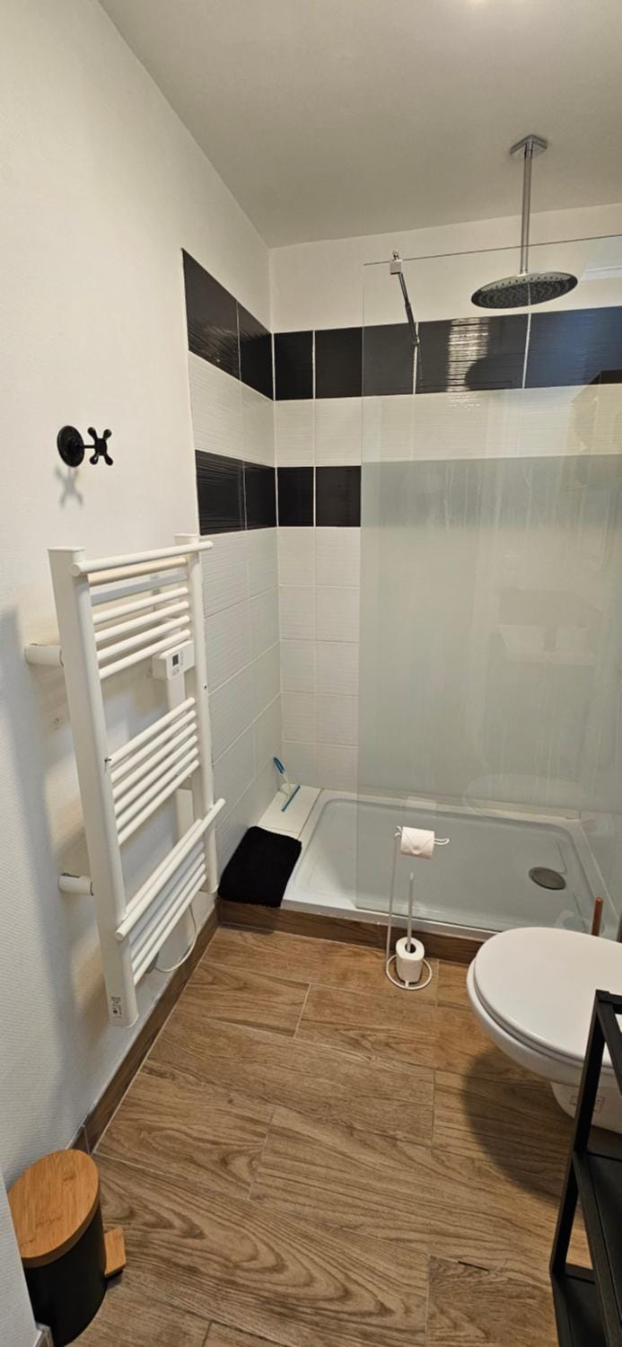 Shower, Toilet, Bathroom, towels