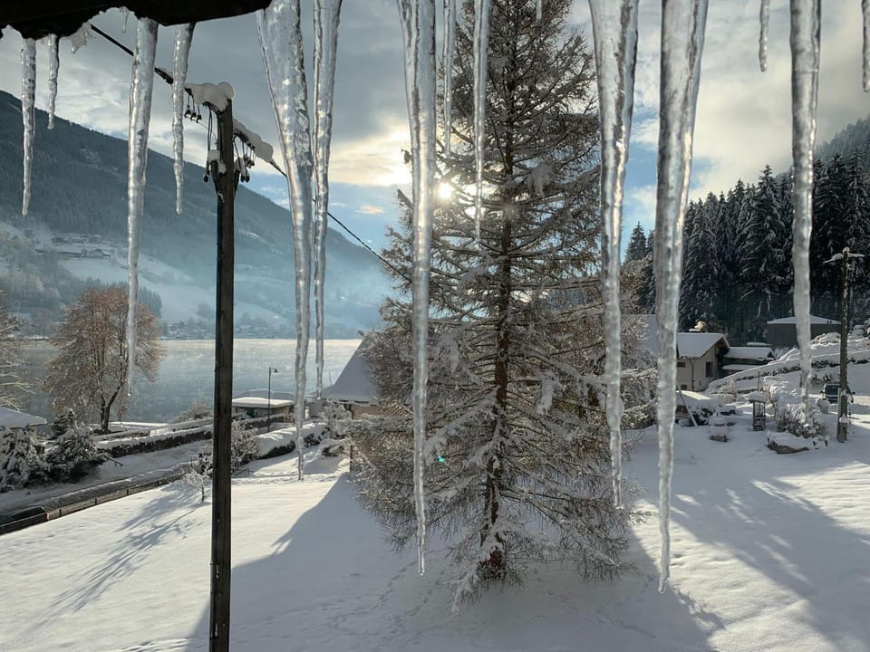Winter, Lake view, Mountain view