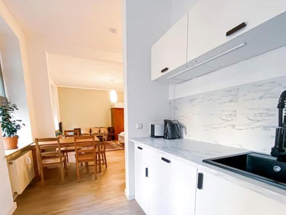 Living room, kitchen