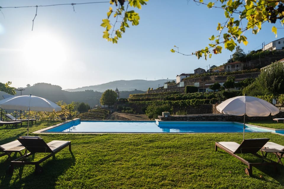 Swimming pool, sunbed