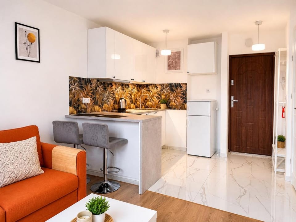 Kitchen or kitchenette, Living room, Seating area, Dining area, oven, stove