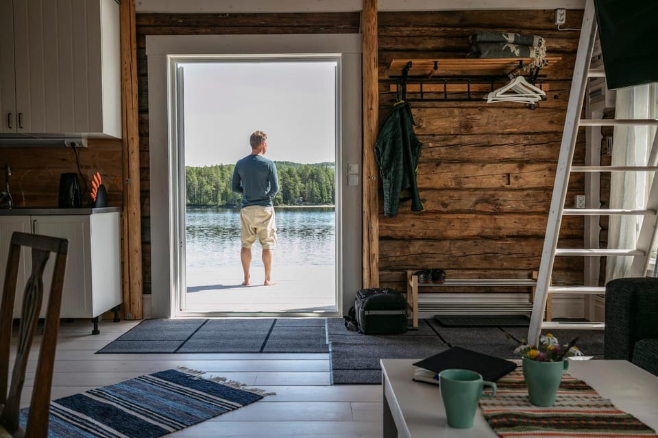 Hugsnäset Semesterstugor och Fiske House in Sweden