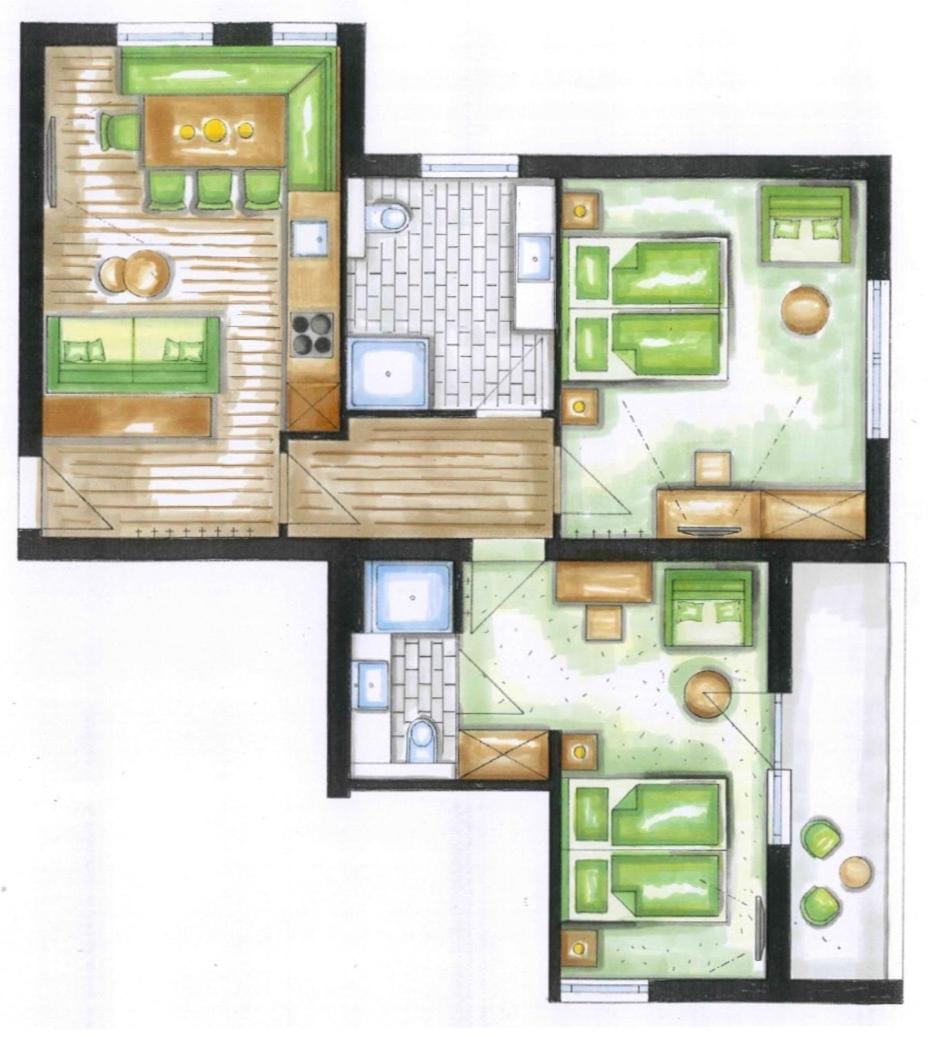 Property building, Photo of the whole room, Floor plan