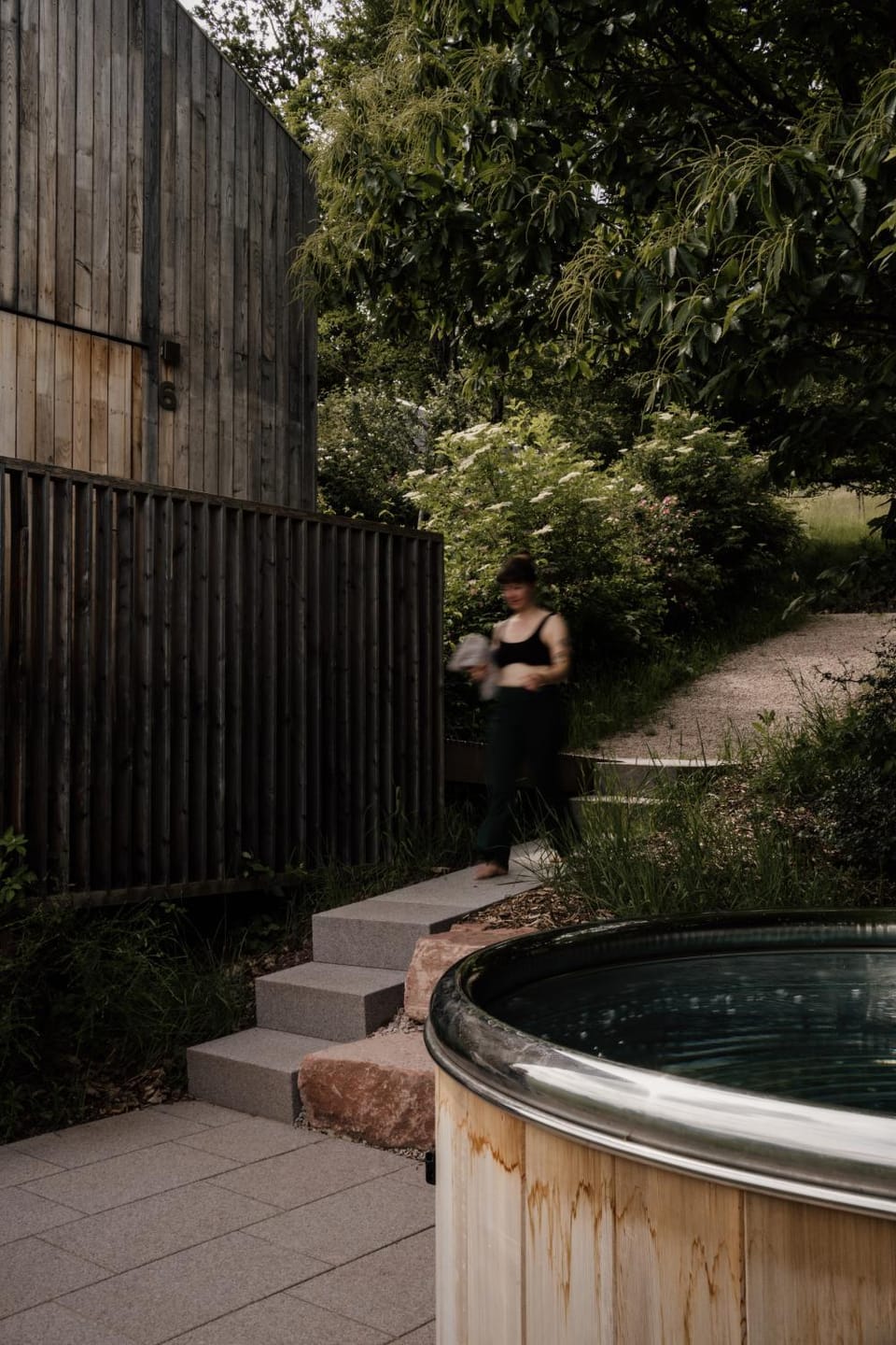 Garden, Hot Tub