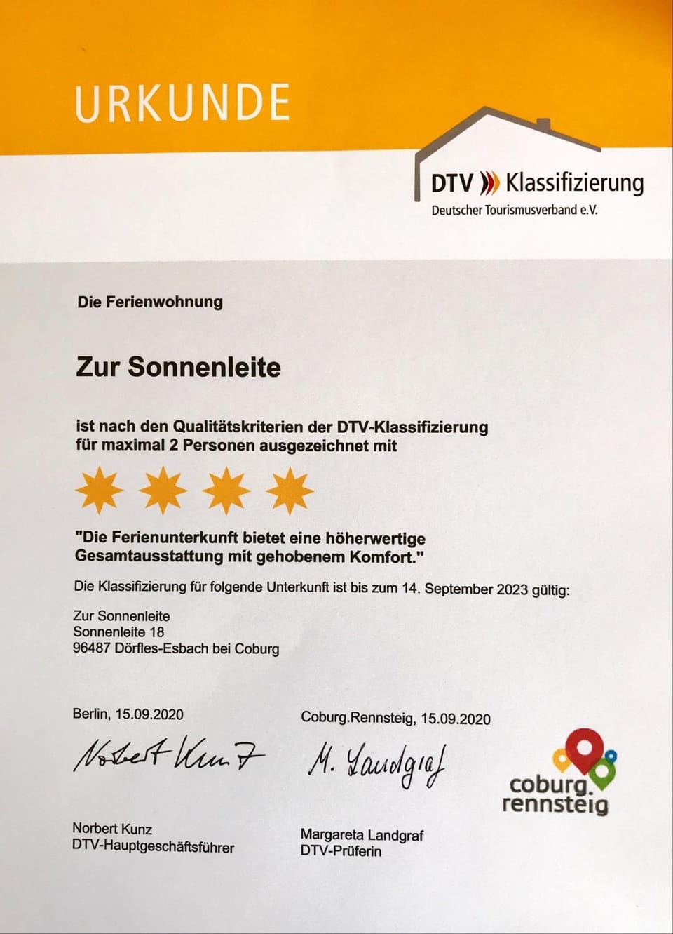 Certificate/Award