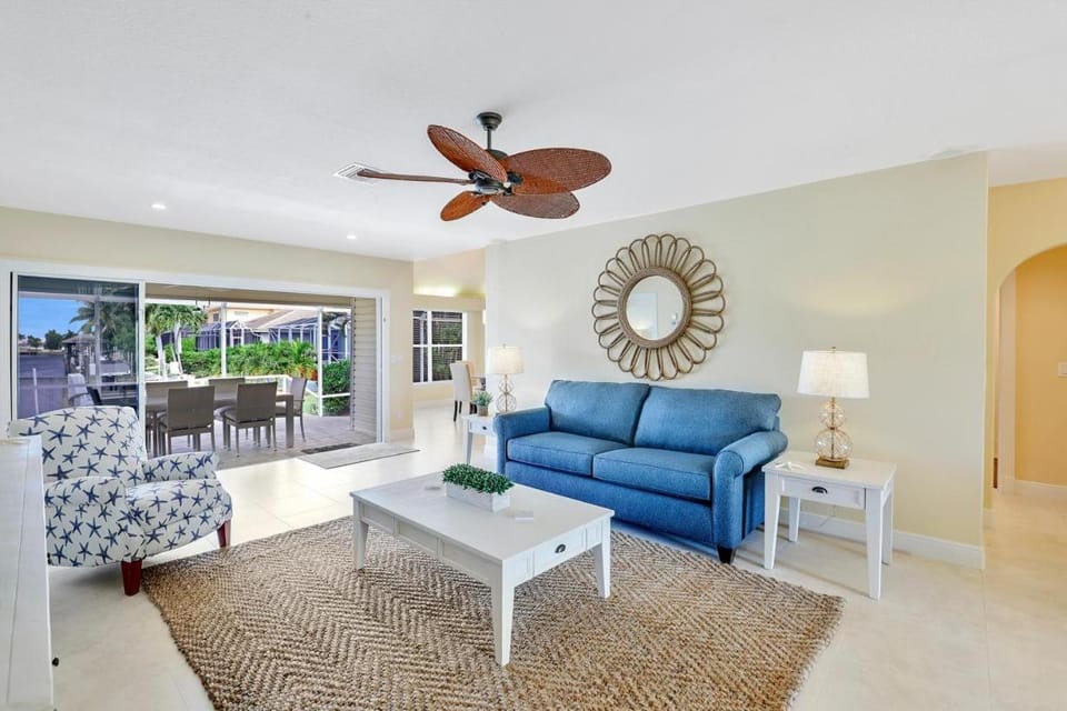 Waterfront home with pool and foosball table House in Marco Island