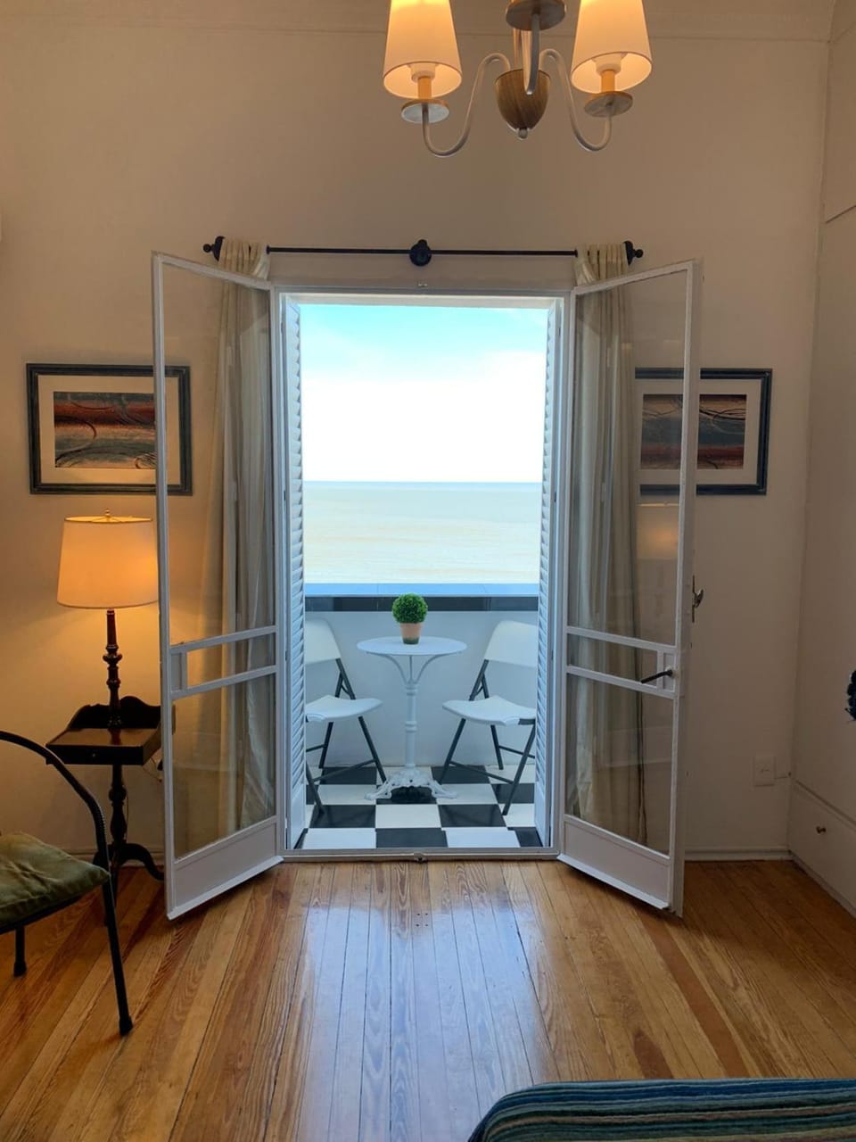 Living room, Seating area, Sea view