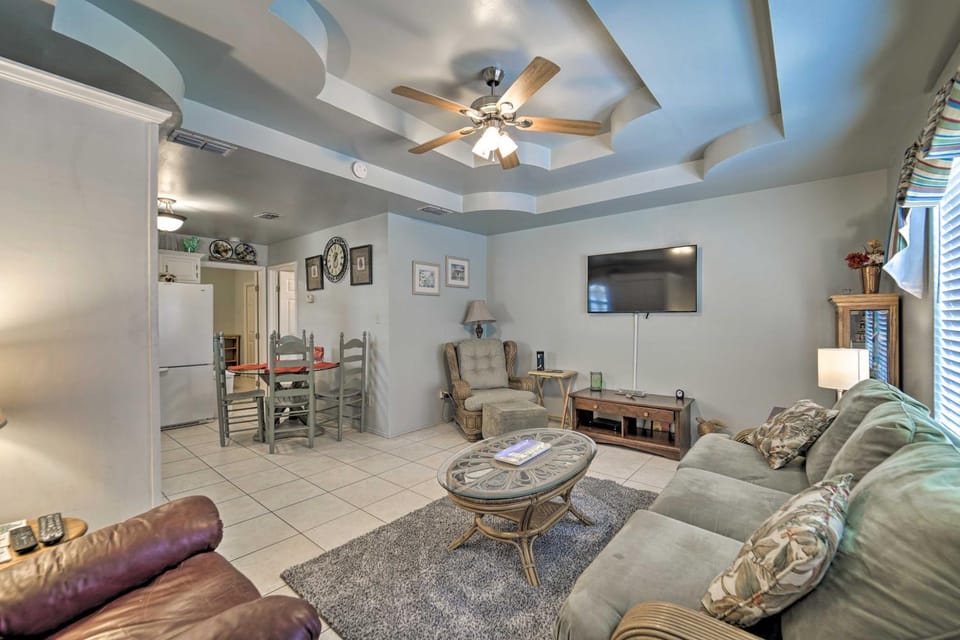 Deck & Pool Access: Long Island Village Escape! House in Port Isabel