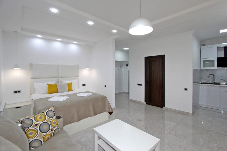 Bed, Kitchen or kitchenette, Photo of the whole room
