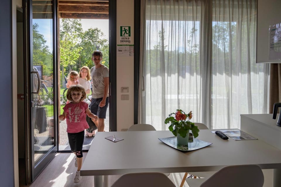 Garden view, children, Family
