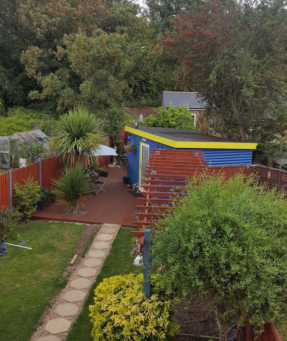 Property building, Garden view