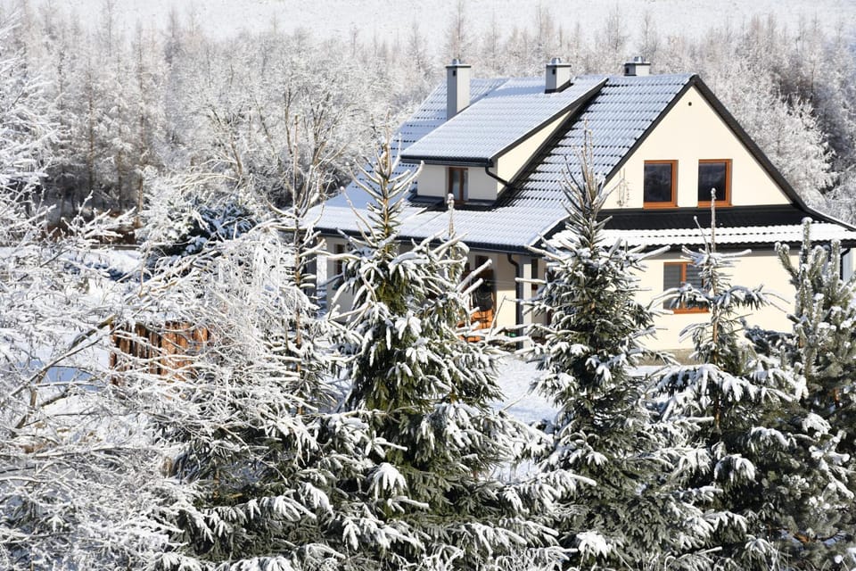 Property building, Natural landscape, Winter