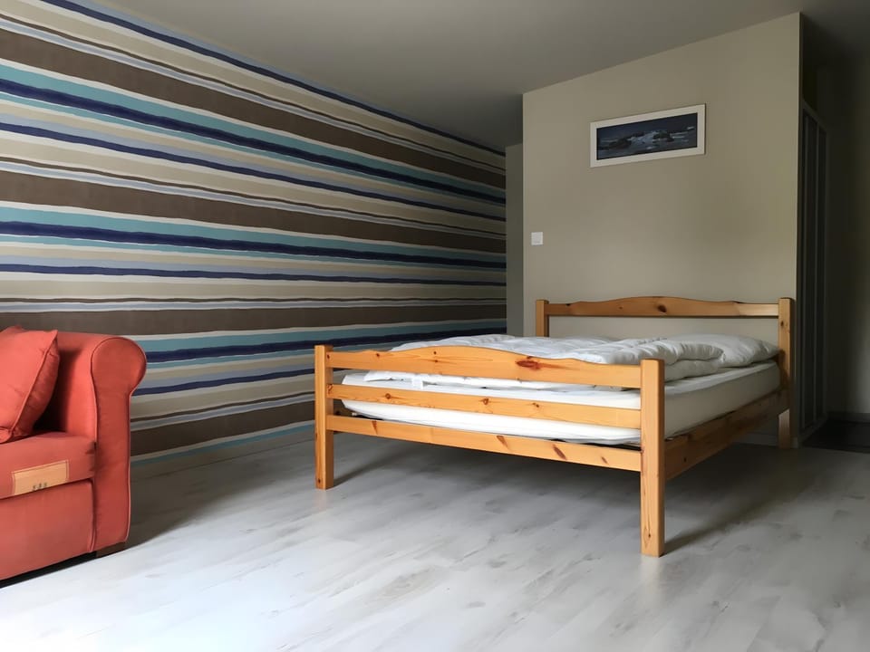 Property building, Living room, Bedroom