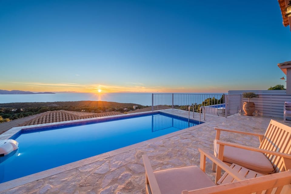 Sea view, Swimming pool, Sunset