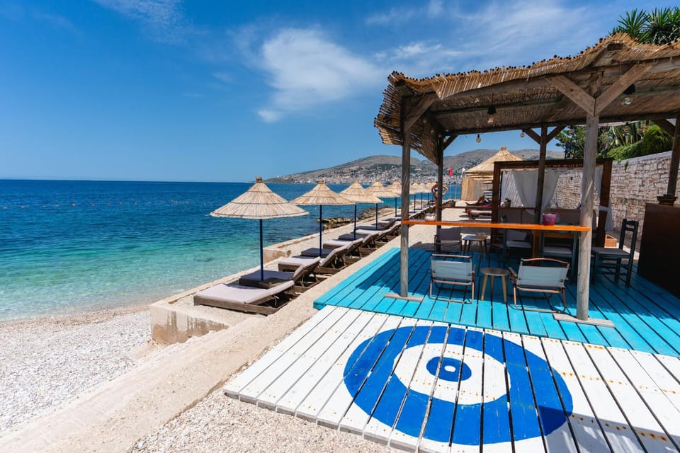 Bed, Beach, Sea view