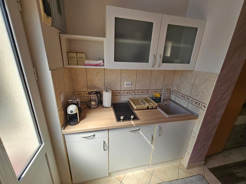 Coffee/tea facilities, Kitchen or kitchenette, minibar, oven, stove