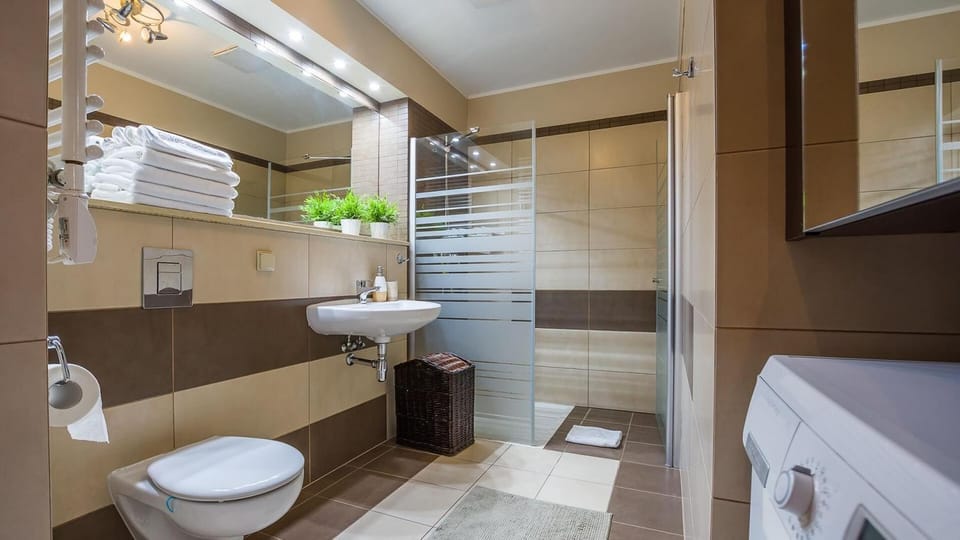 Shower, Toilet, Bathroom, towels