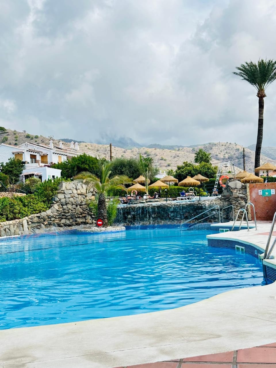 Right by the pool area in Capistrano Village Apartment in Nerja