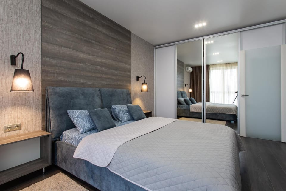 Bed, Photo of the whole room, Bedroom, wardrobe