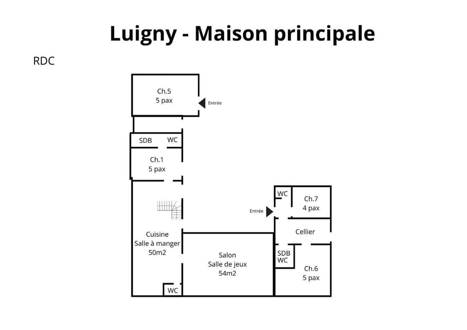 Crazy Villa Luigny 28 - Heated pool - City Stade - 1h20 Paris - 30P Villa in Normandy