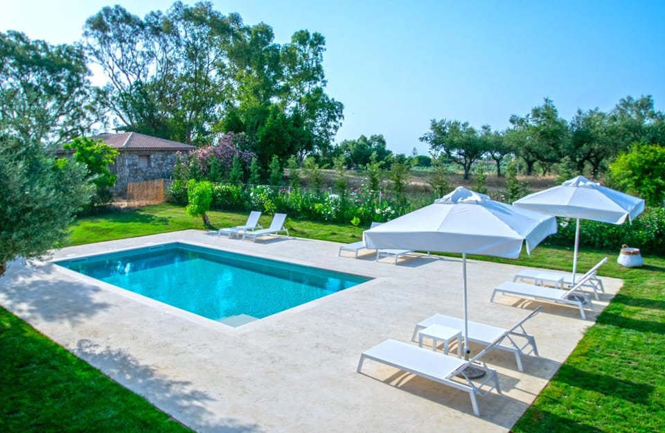 Patio, Day, Garden, Garden view, Pool view, Swimming pool, sunbed