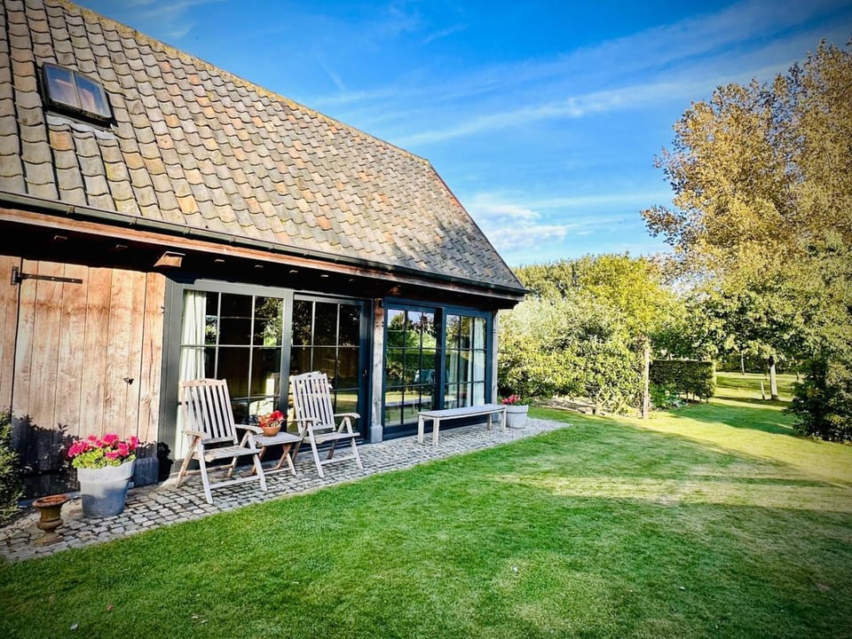Property building, Spring, Day, Garden