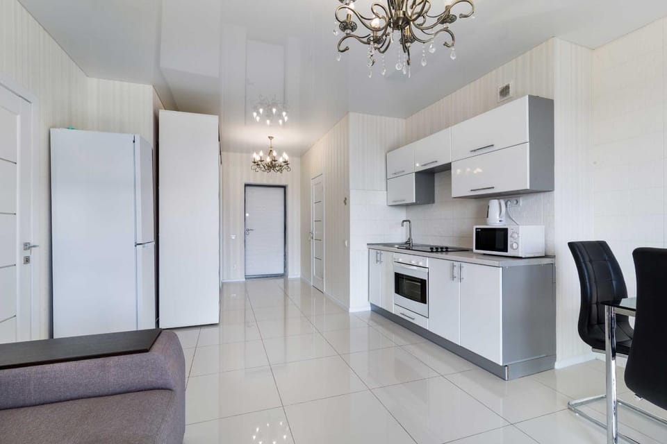 Coffee/tea facilities, Kitchen or kitchenette, Living room, Seating area