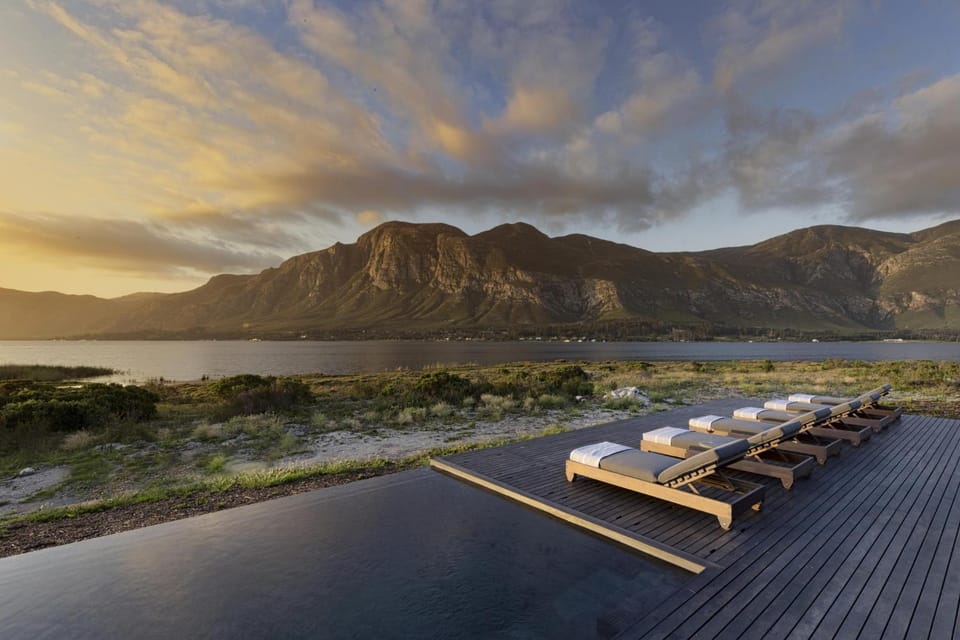 Lake view, Mountain view, Sunset