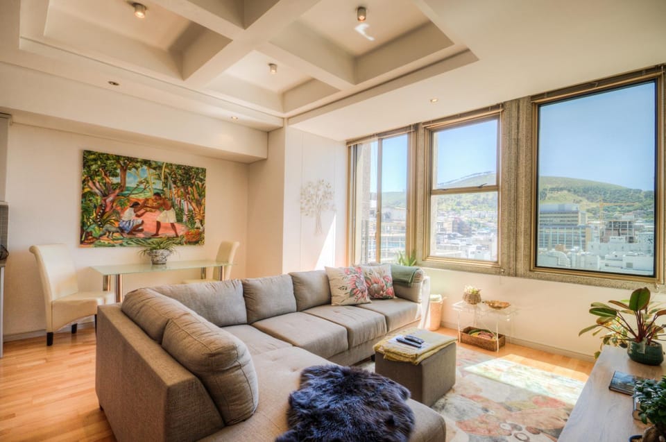 Natural landscape, Living room, Seating area, Mountain view