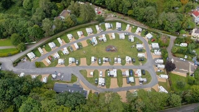 Shepherds Hut at Wern Mill Campground/ 
RV Resort in Wales