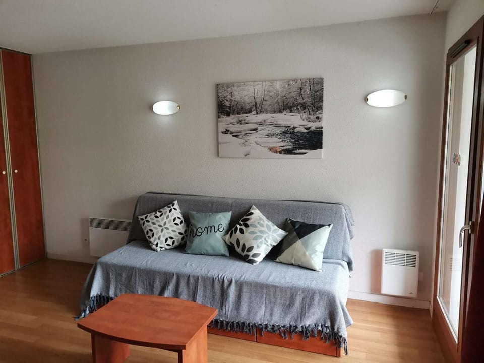 Charmant studio cabine pour 4 avec terrasse, piscine couverte, parking et salle de fitness à 400m des pistes - FR-1-404-245 Cabin in Aragon
