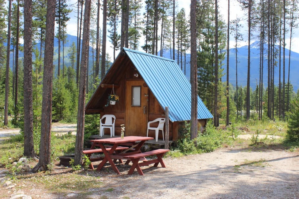 Blue River Campgrounds & Cabin-public washroom Cabin in British Columbia