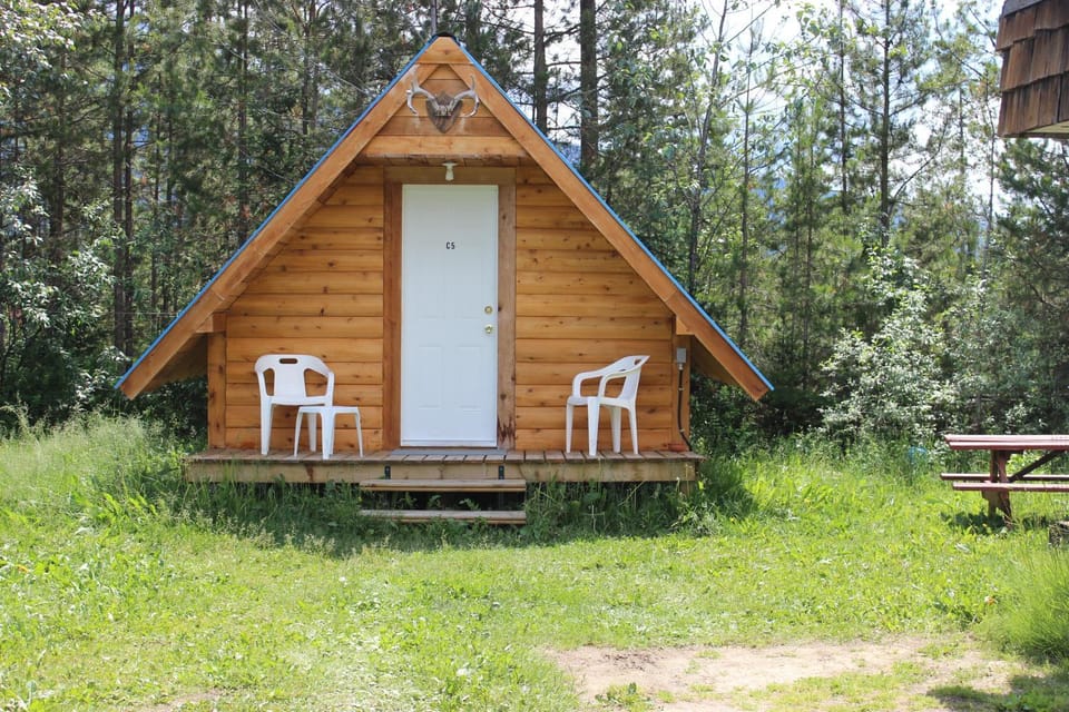 Blue River Campgrounds & Cabin-public washroom Cabin in British Columbia