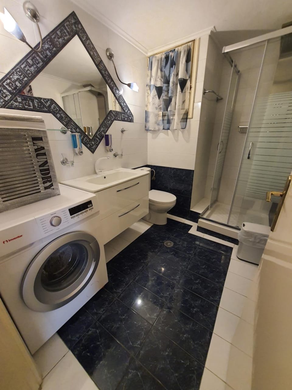 Shower, Bathroom, washing machine